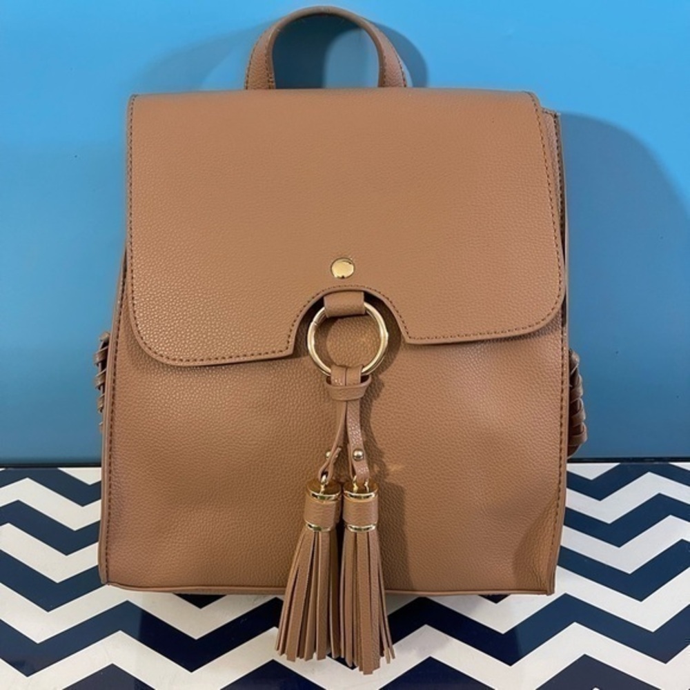 LIKE NEW! LD Faux Leather Backpack